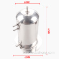 Universal Car Auto 2.5L Oil Catch Can Aluminum Fuel Surge Catch Can Polish Fuel Racing Tank